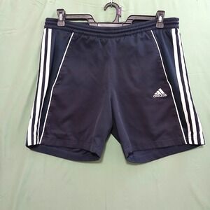 Adidas Soccer Shorts Mens Size M Medium Black Athletic Training Gym Activewear